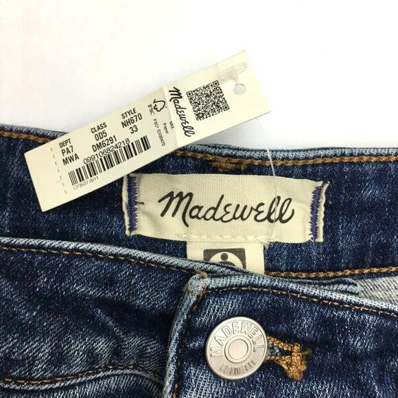 NEW Madewell Jeans The Curvy Perfect Vintage Jean Straight Leg size 33 x 29 - Picture 4 of 10